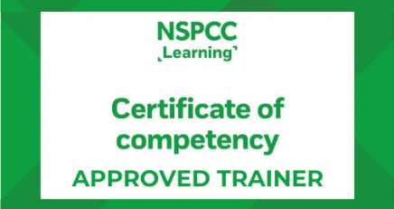 NSPCC Approved Trainer logo